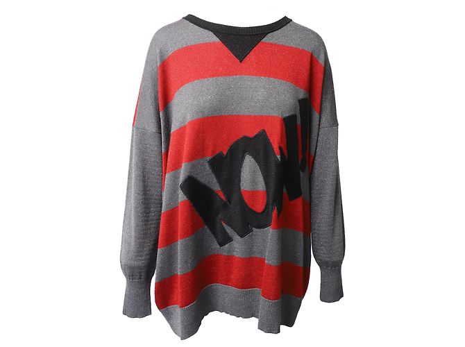 Iceberg Sparkly Stripe Pullover aus mehrfarbiger Baumwolle