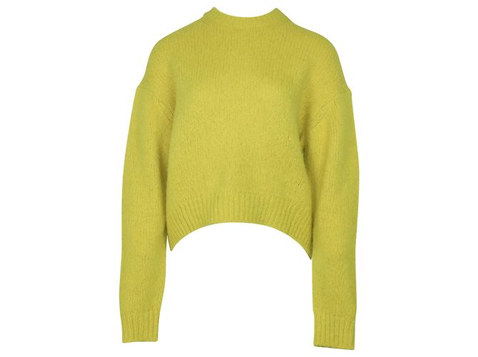 Autre Marque Acne Studios Oversize-Pullover in gelbem Shira-Alpaka