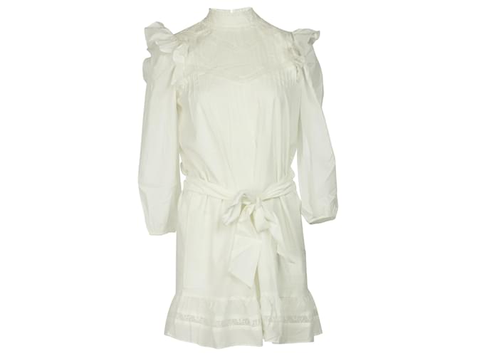 Reformation Dinah Kleid aus weißer Baumwolle Roh  ref.490500