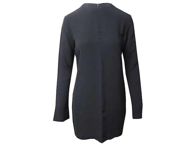 Helmut Lang Long Sleeve Mini Dress in Black Viscose Cellulose fibre  ref.490509