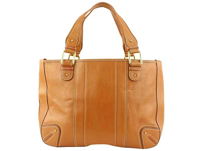 Marc Jacobs Brown Leather Pocket Tote Bag 2MJ111  ref.490983