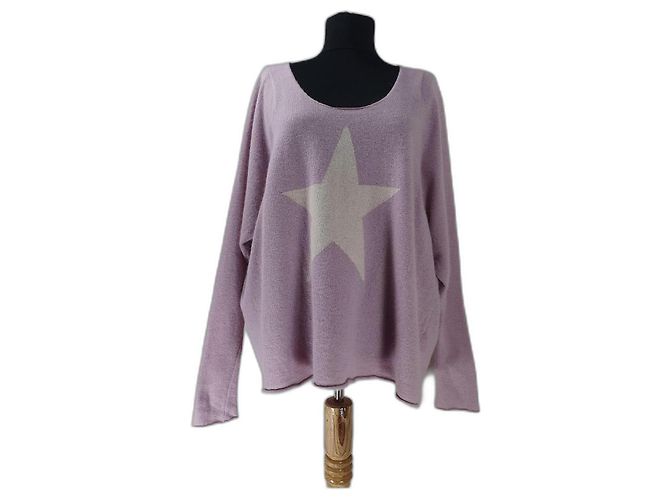 Autre Marque Hunky Dory Angora Mischung Pullover Lila 