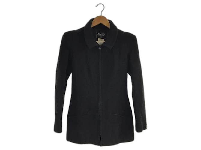 CHANEL Jacket / 38 / Wool / BLK / Plain / 94305 / Used Black ref