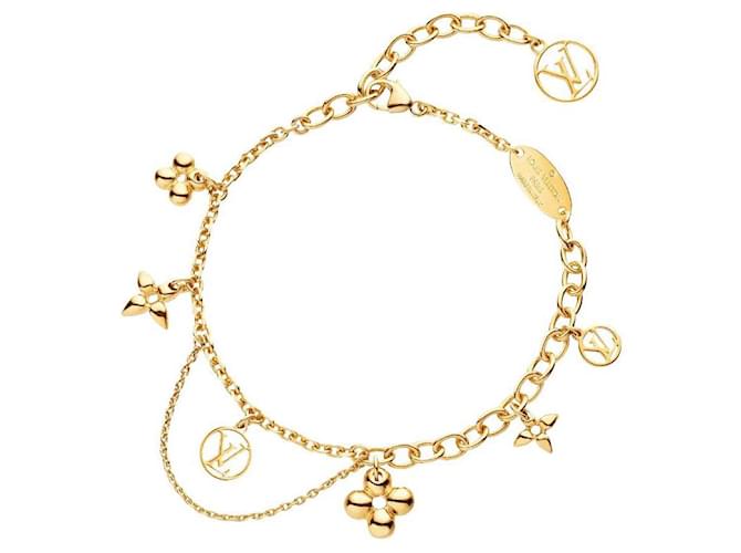 Louis Vuitton LV Blooming bracelet Golden Metal  ref.491146