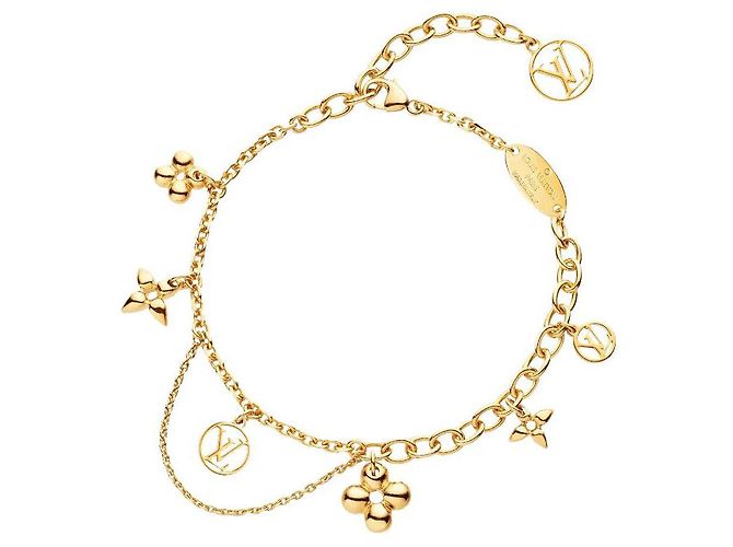 Louis Vuitton Bracciale LV Blooming D'oro Metallo