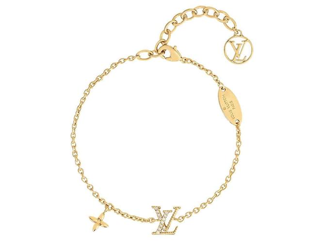Authentique bracelet trèfle Louis Vuitton cadenas gemme pendentif bijoux  accessoire