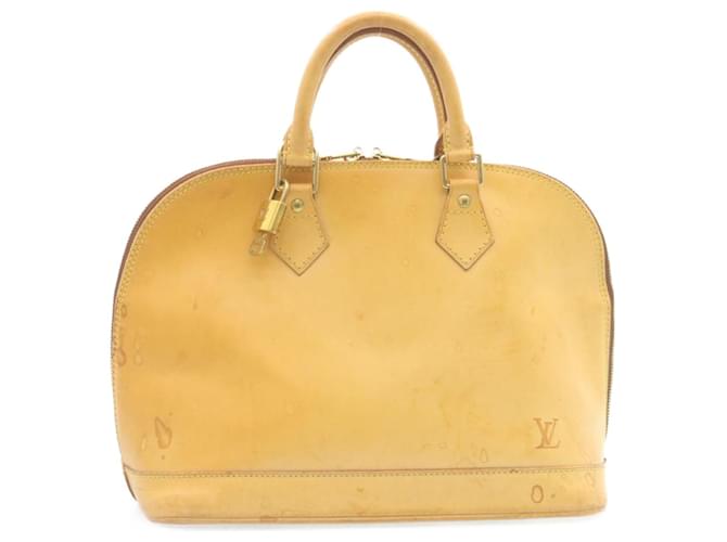Louis Vuitton Alma Amarelo Couro  ref.491284
