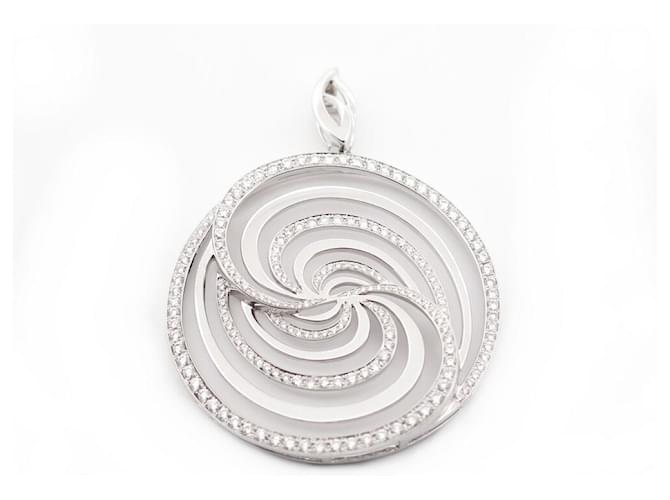 Other jewelry NEW MESSIKA PENDANT IN WHITE GOLD 18K & DIAMOND GOLD DIAMONDS PENDANT NECKLACE Silvery  ref.491385