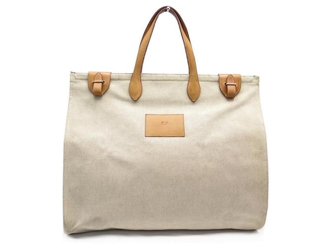Hermès HERMES vintage bag Toto Grey Cotton ref.144964 - Joli Closet