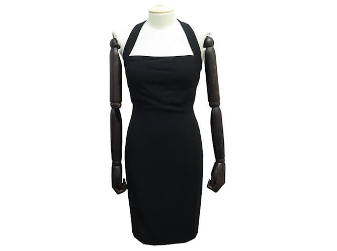 CHANEL DRESS SIZE S 36 BLACK SILK CREPE DRESS ref.491422 - Joli Closet