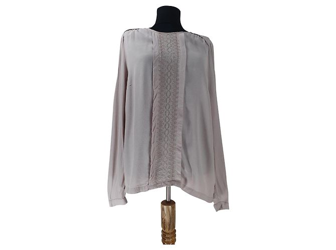 Camicetta Noa Noa Beige in Viscosa