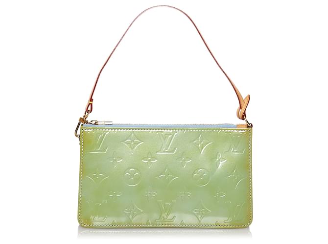 Louis Vuitton Louis Vuitton Green Vernis Leather Lexington Handbag