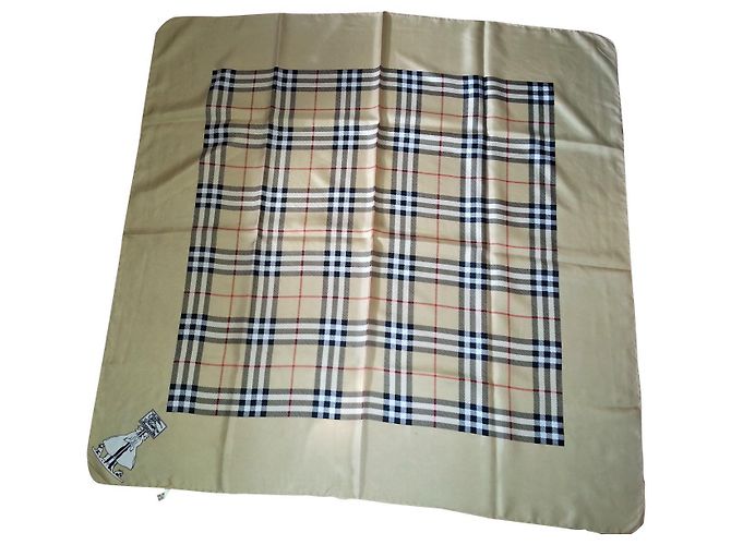Burberry Sciarpe di seta Beige