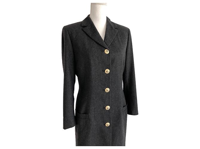 Gianni Versace Wolljacke Grau