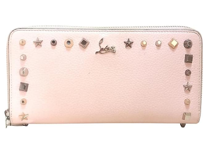 Christian Louboutin Wallet Pink Leather  ref.491958