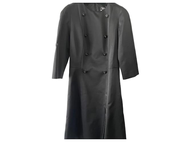 Chanel Dresses Black Polyester  ref.492035