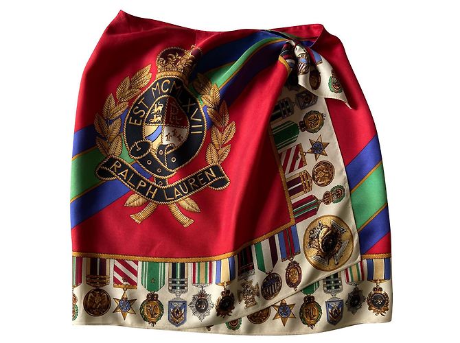 Saia transpassada Ralph Lauren. Vermelho