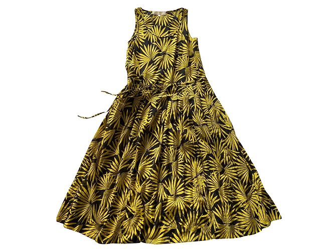 Abito da spiaggia Diane Von Furstenberg Nero Giallo