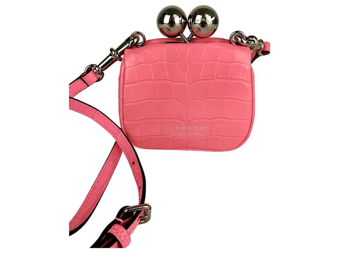 Burberry shoulder bag in alligator leather Pink ref.805600 - Joli Closet