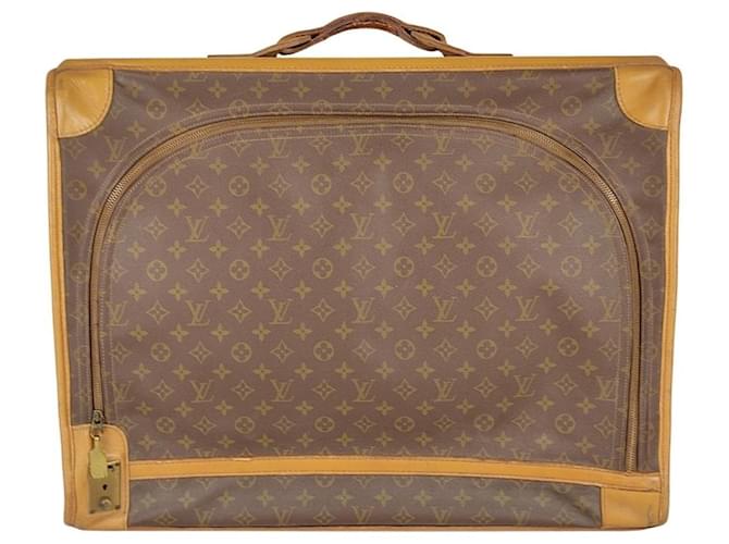 Maleta Louis Vuitton Vintage hecha a mano Castaño Lienzo ref.492214 - Joli  Closet