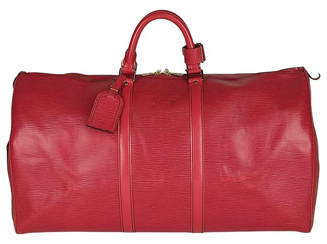 Louis Vuitton Epi Keepall Reisetasche 55 Rot