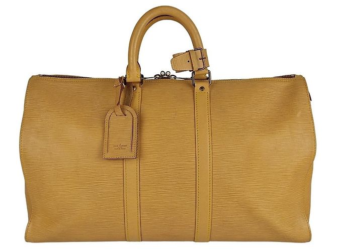 Louis Vuitton Keepall Reisetasche 45 épi Beige