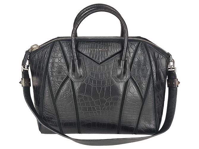 Bolsa Givenchy Antigona em couro com efeito crocodilo