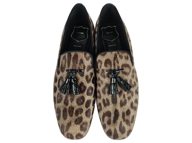 Zapatos de piel de pony de Tom Ford Gris  - Joli Closet