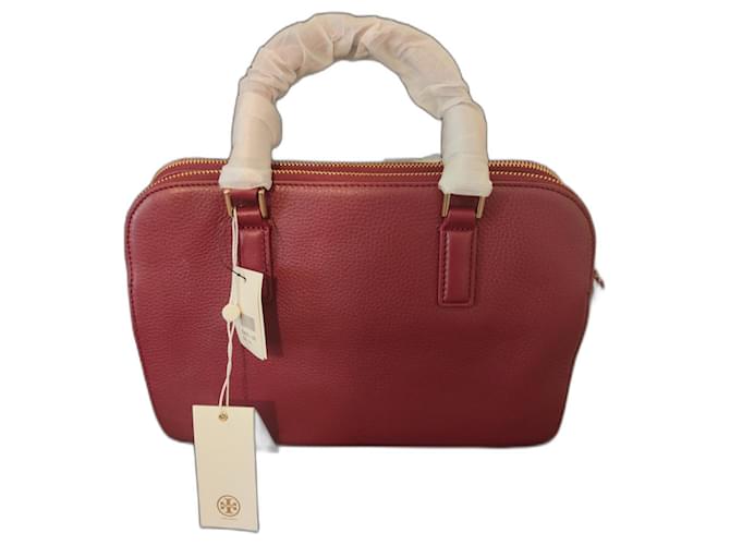 Tory Burch Handbags Red Dark red Leather  ref.492979
