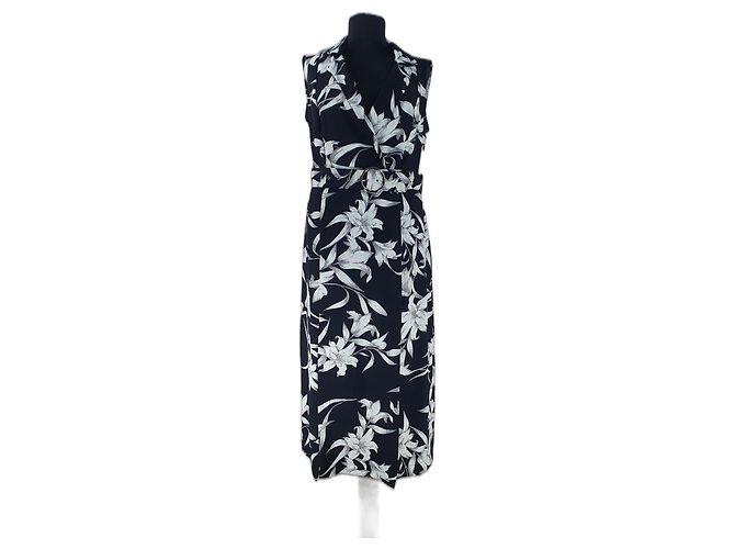 Joseph Ribkoff Kleid Schwarz Weiß Polyester