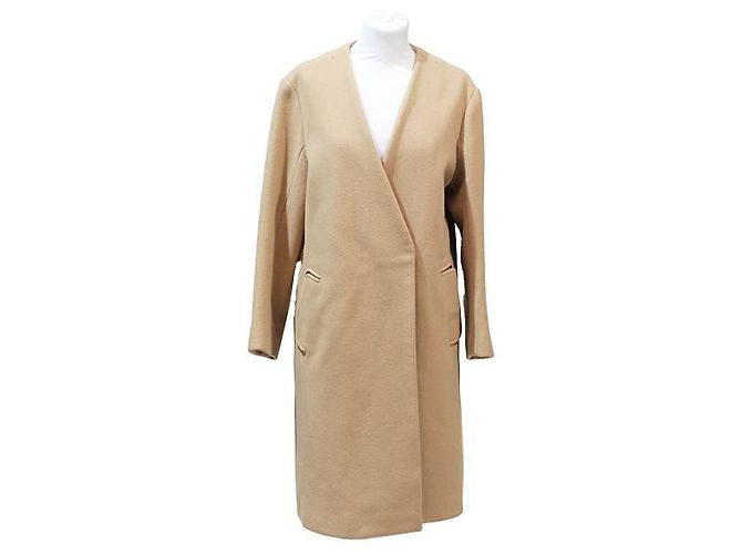 Chloé Abrigos, Ropa de calle Beige Lana