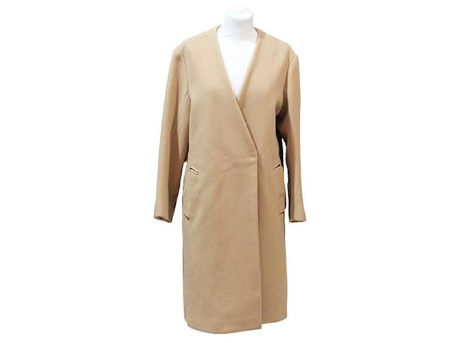 Chloé Coats, Outerwear Beige Wool  ref.493184
