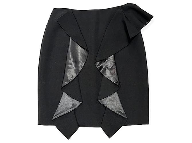 Givenchy Skirts Black Silk  ref.493193