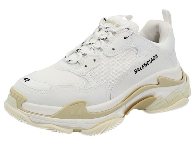 Balenciaga Herren Triple S Sneaker in Schwarz Polyester  ref.493273