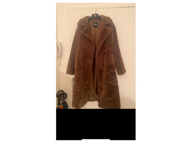 Autre Marque Pull&Bear coat Brown Synthetic  ref.493583