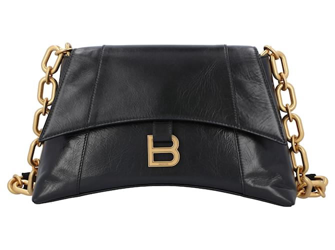 Balenciaga Women's Downtown Small Shoulder Bag - Black