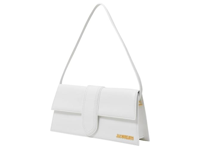 Le Bambino Long Bag - Jacquemus - White - Leather  ref.493786