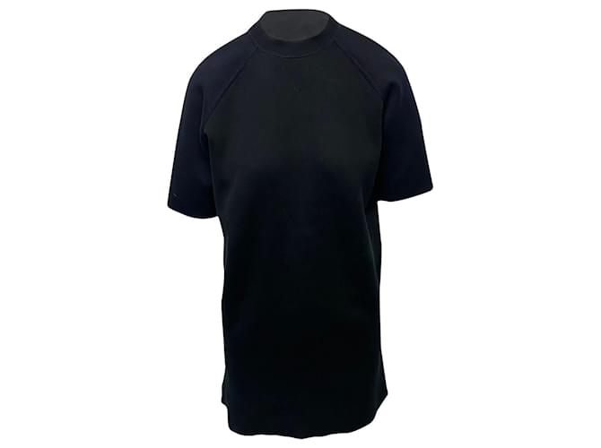 Louis Vuitton Robe chemise ornée en coton noir  ref.493818