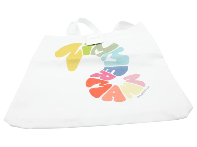 Tasche mit Zimmermann-Logo aus weißem Canvas Leinwand  ref.493868