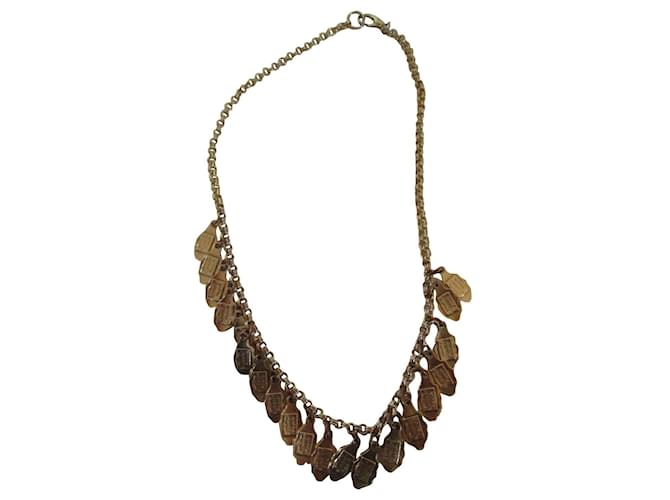 Philippe Audibert Gold-plated necklace with leaf motifs. Golden  ref.494228