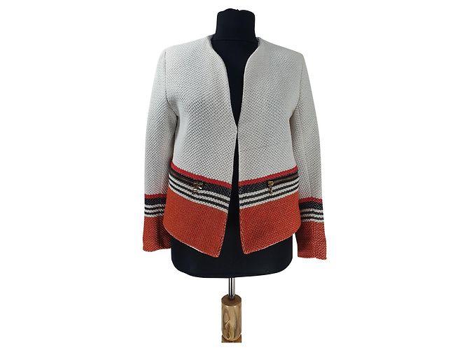 Blazer Sandro de algodão e acrílico Multicor