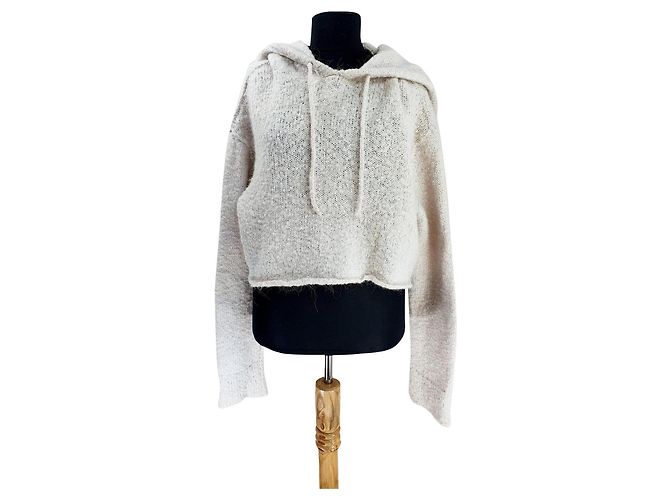 Moletom com capuz All Saints Branco de Lã e Alpaca M