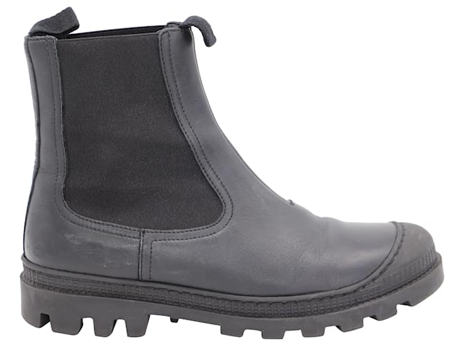 Loewe Chelsea Boots in Black Calfskin Leather Pony-style calfskin  ref.494350