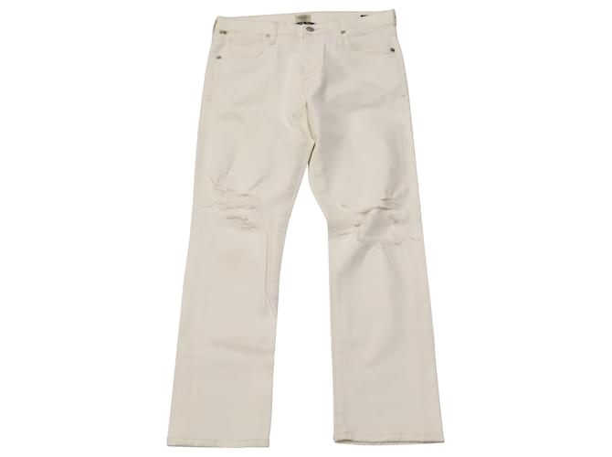Citizens Of Humanity Emerson Slim Boyfriend Jeans en denim de algodón blanco  ref.494364