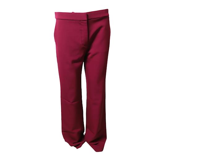 Stella Mc Cartney Stella McCartney Maßgeschneiderte Hose aus rosa Wolle Pink  ref.494433
