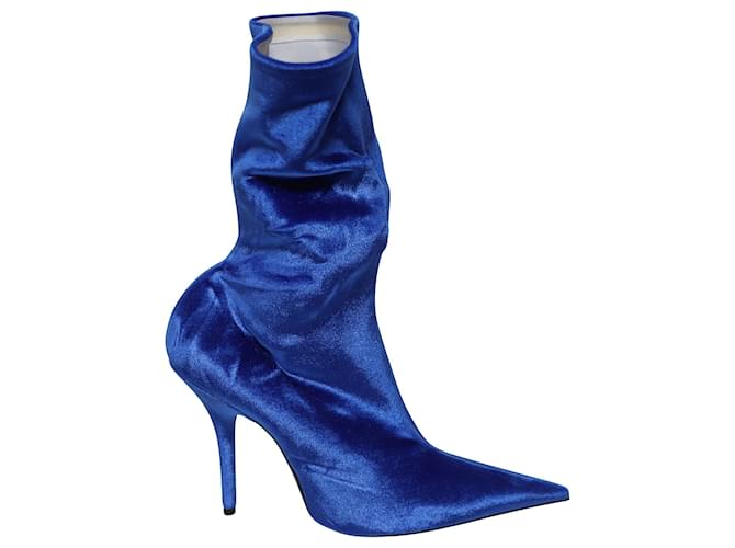Boots in Blue Velvet ref.494438 - Joli