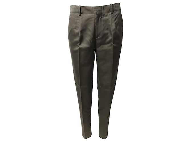Gucci Tapered Trousers in Green Cotton  ref.494463