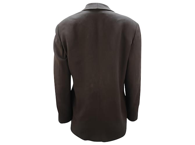 Giorgio Armani Single Breasted Jacket in Black Wool  ref.494469