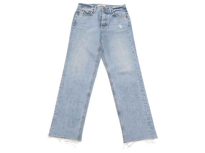 Autre Marque Grlfrnd SHR Helena Jeans aus blauem Denim Hellblau