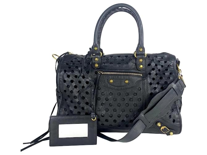 balenciaga perforated bag